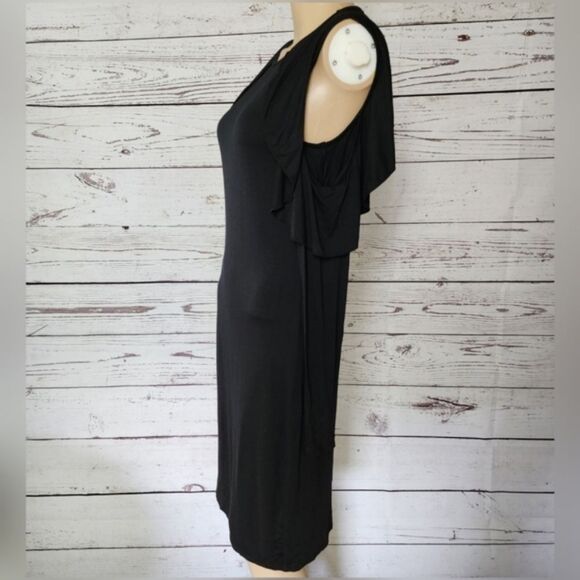Three Dots Black Long Sleeve Dress Small NWT - Picture 4 of 5